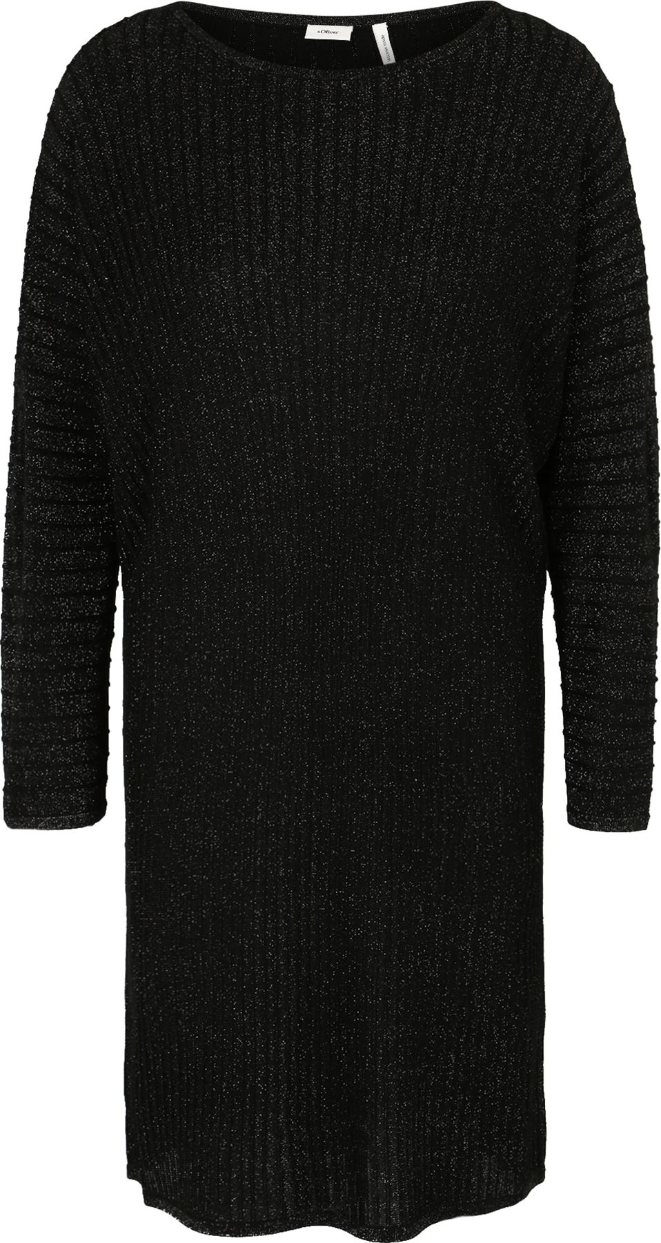 s.Oliver BLACK LABEL Šaty černá / stříbrná