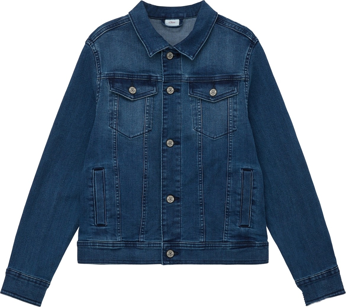 s.Oliver Přechodná bunda modrá džínovina