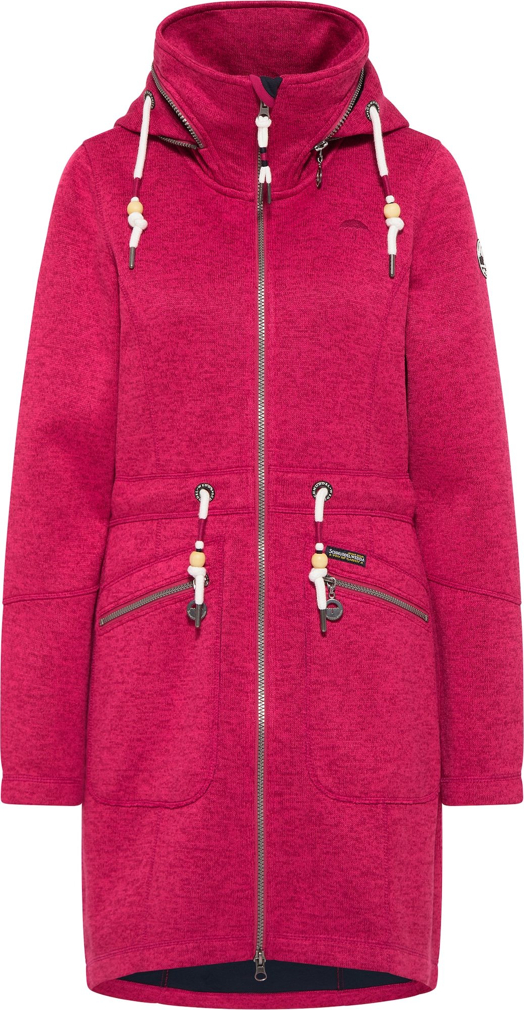 Schmuddelwedda Fleecová mikina tmavě růžová