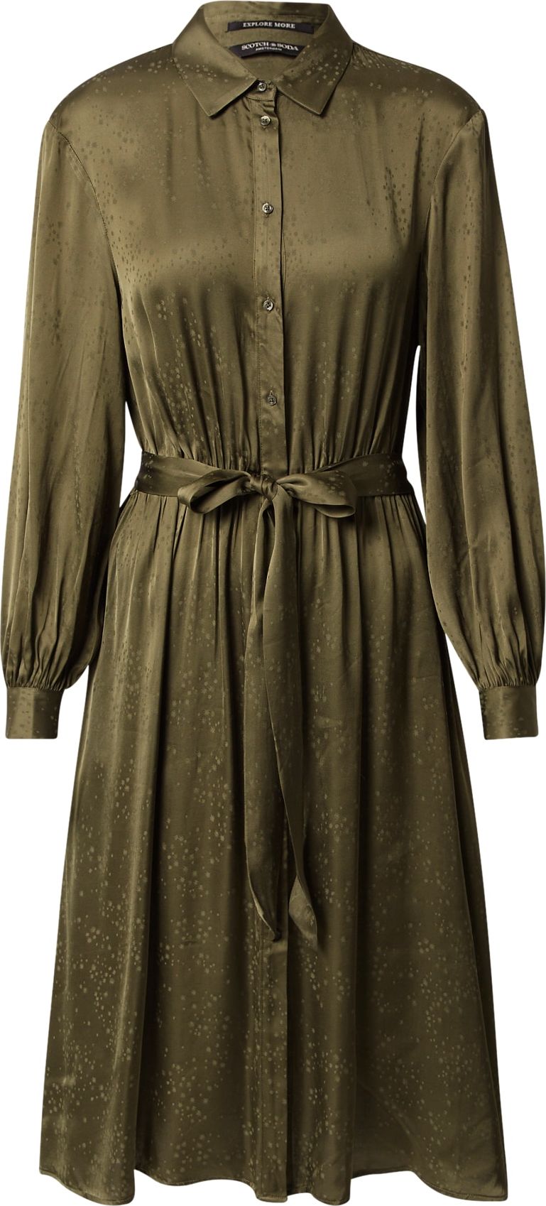 SCOTCH & SODA Košilové šaty 'Karis' olivová