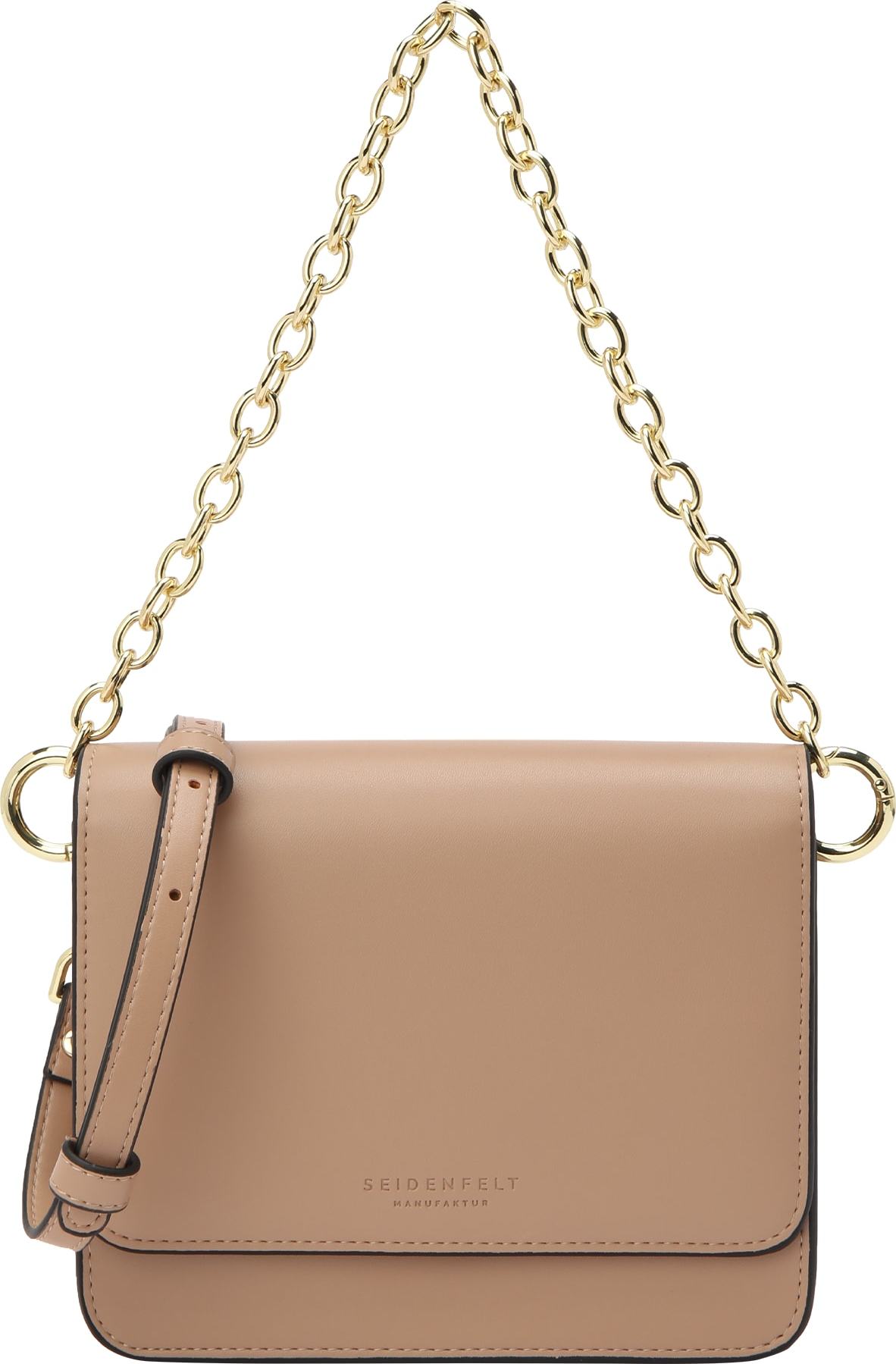Seidenfelt Manufaktur Taška přes rameno 'Nees' písková / zlatá