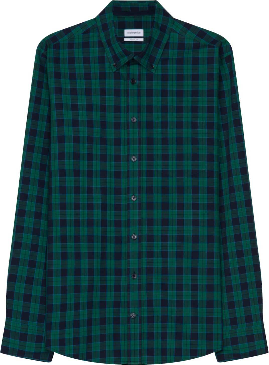 SEIDENSTICKER Košile noční modrá / smaragdová / nefritová / trávově zelená / černá