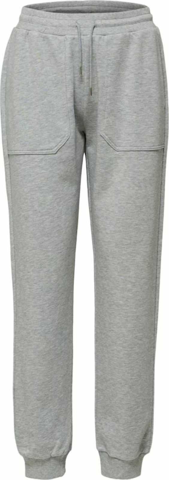 SELECTED FEMME Kalhoty šedý melír