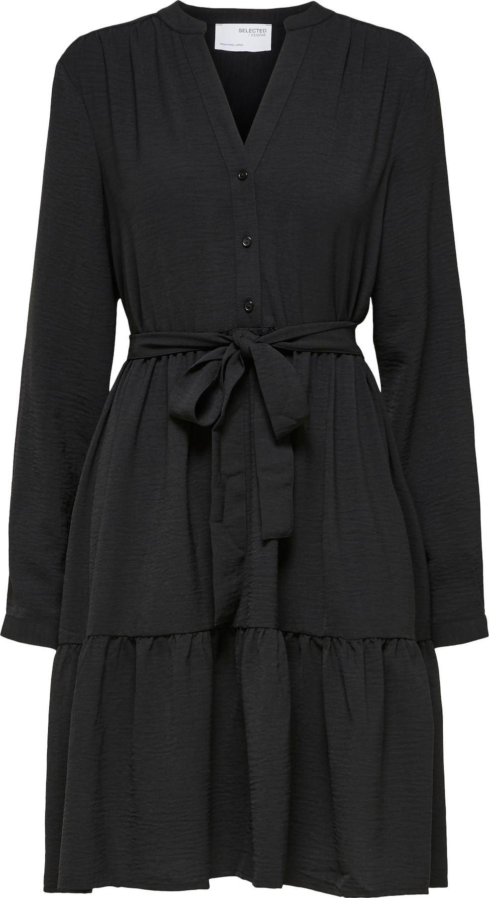 SELECTED FEMME Košilové šaty černá