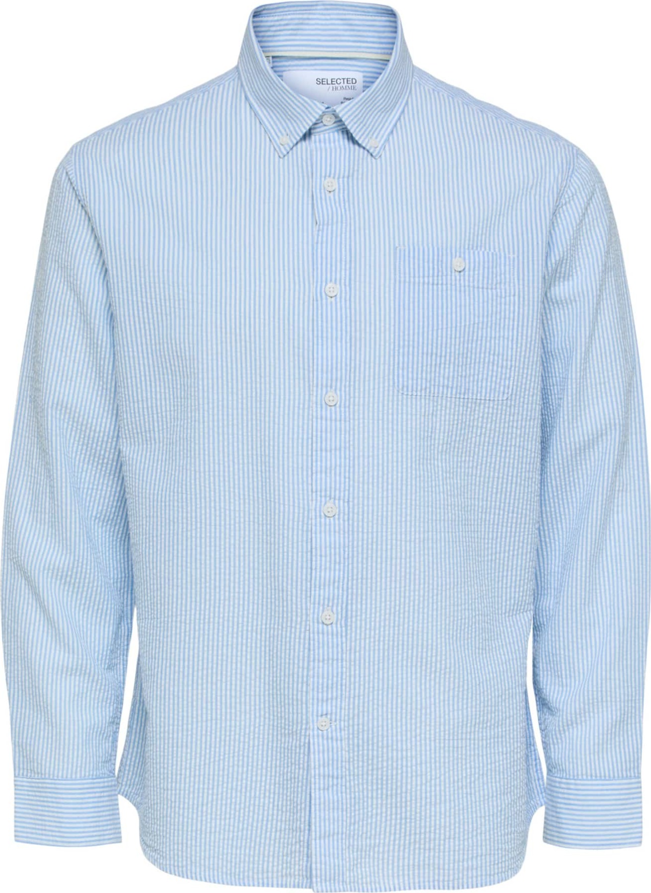 SELECTED HOMME Košile 'Reil' světlemodrá / bílá