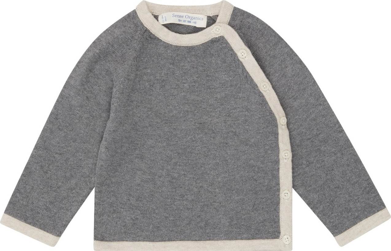 Sense Organics Pletená bunda 'PICASSO' písková / šedá