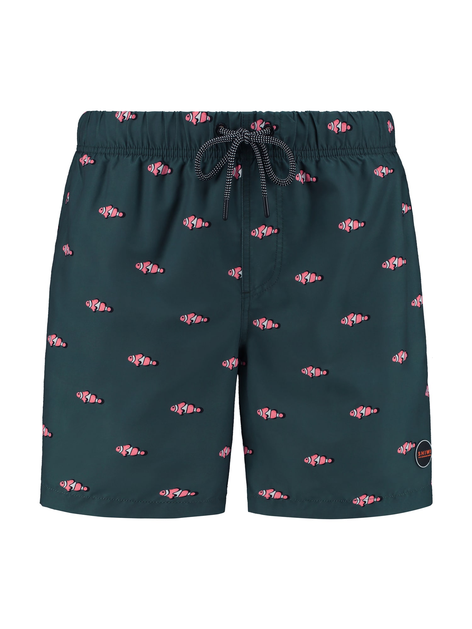 Shiwi Plavecké šortky 'Clownfish' jedle / korálová / bílá