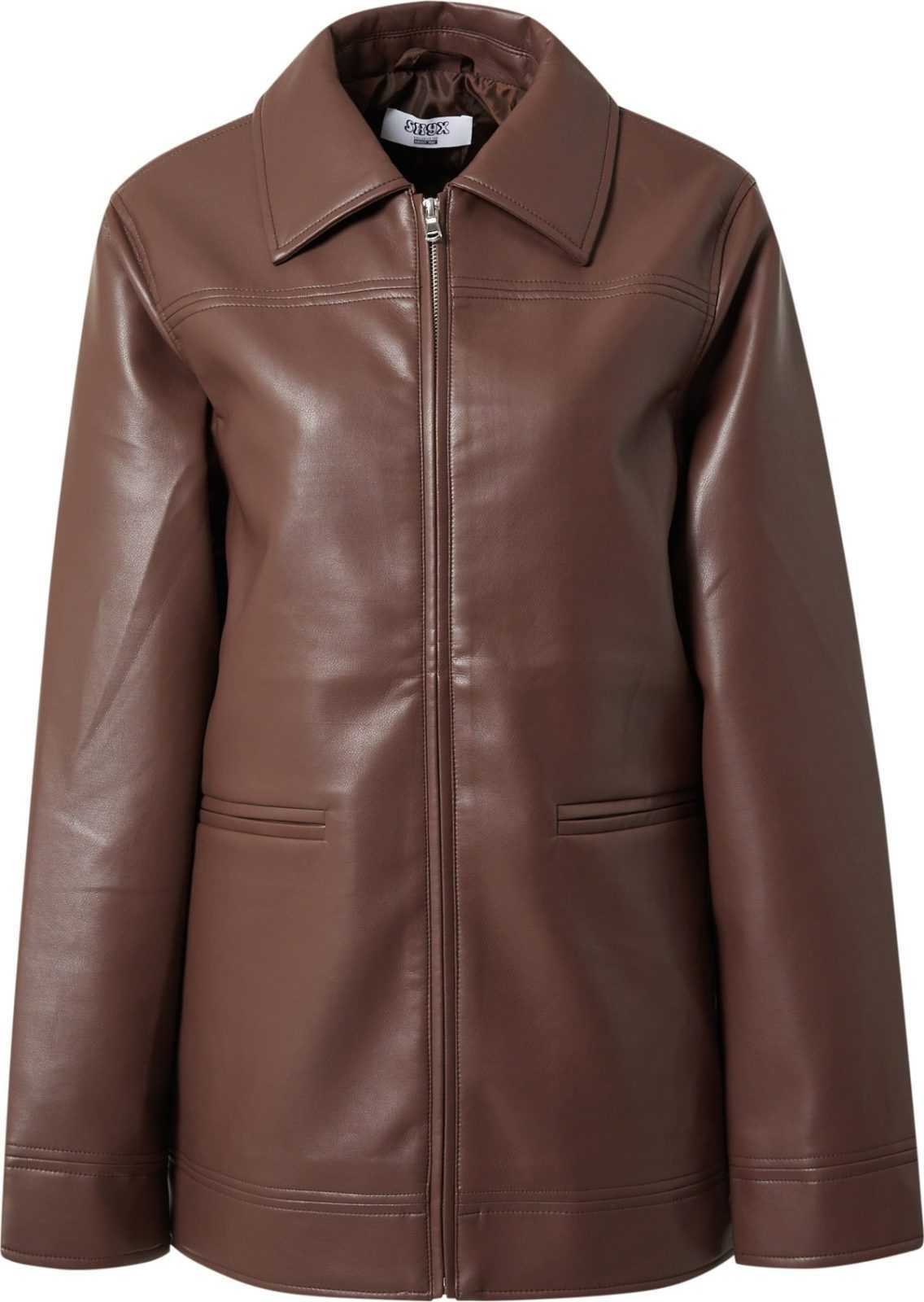 SHYX Přechodná bunda 'PAOLA' tmavě hnědá