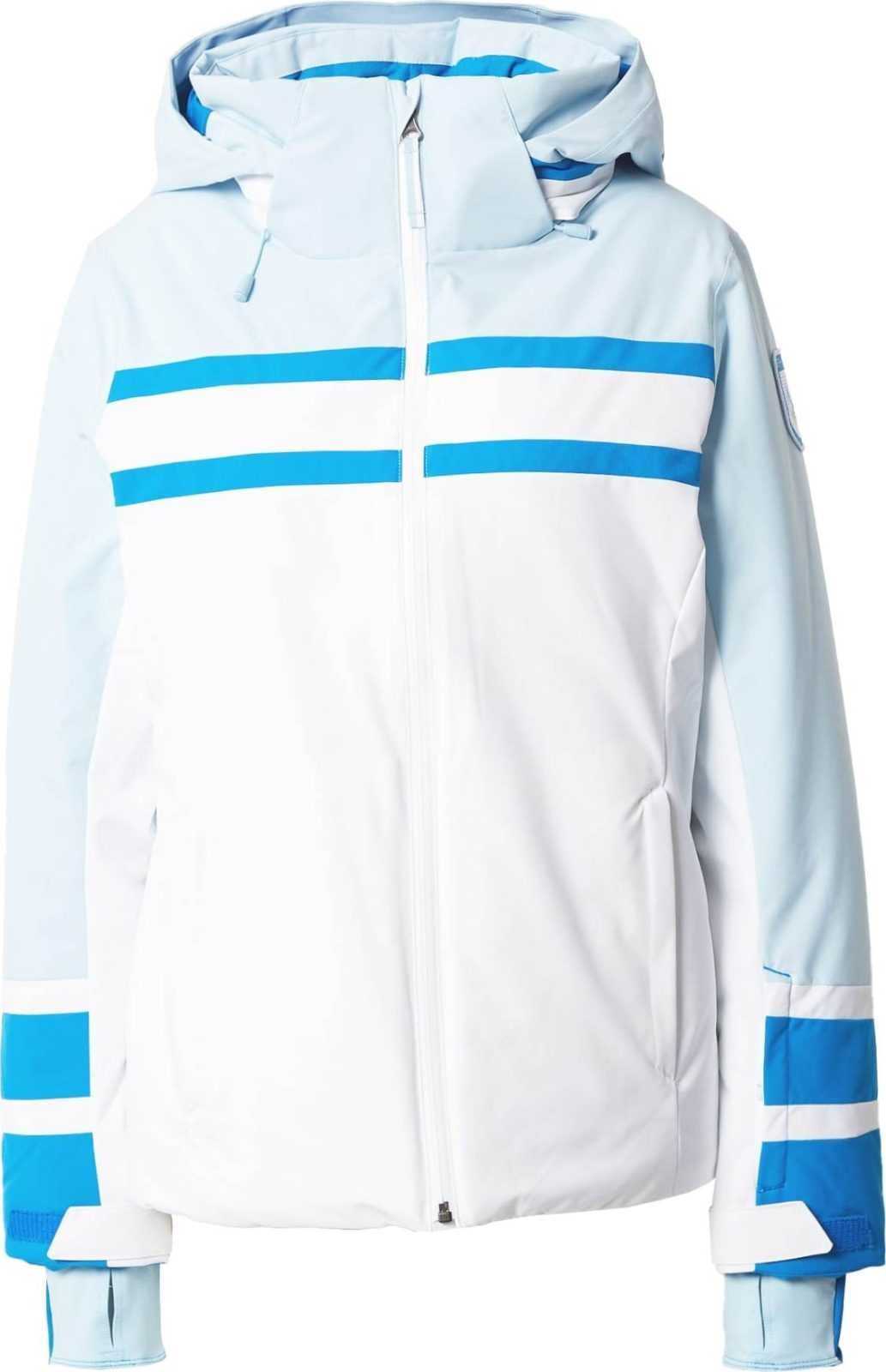 Spyder Outdoorová bunda 'CAPTIVATE' modrá / světlemodrá / bílá