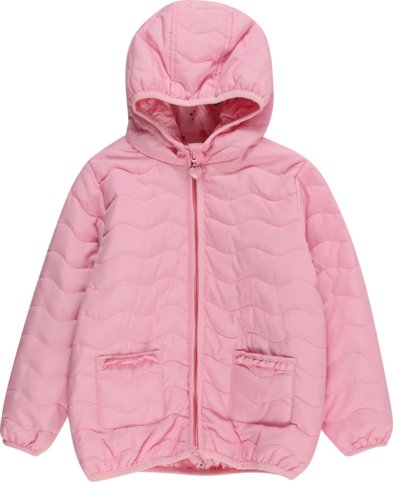 STACCATO Přechodná bunda stříbrně šedá / růžová