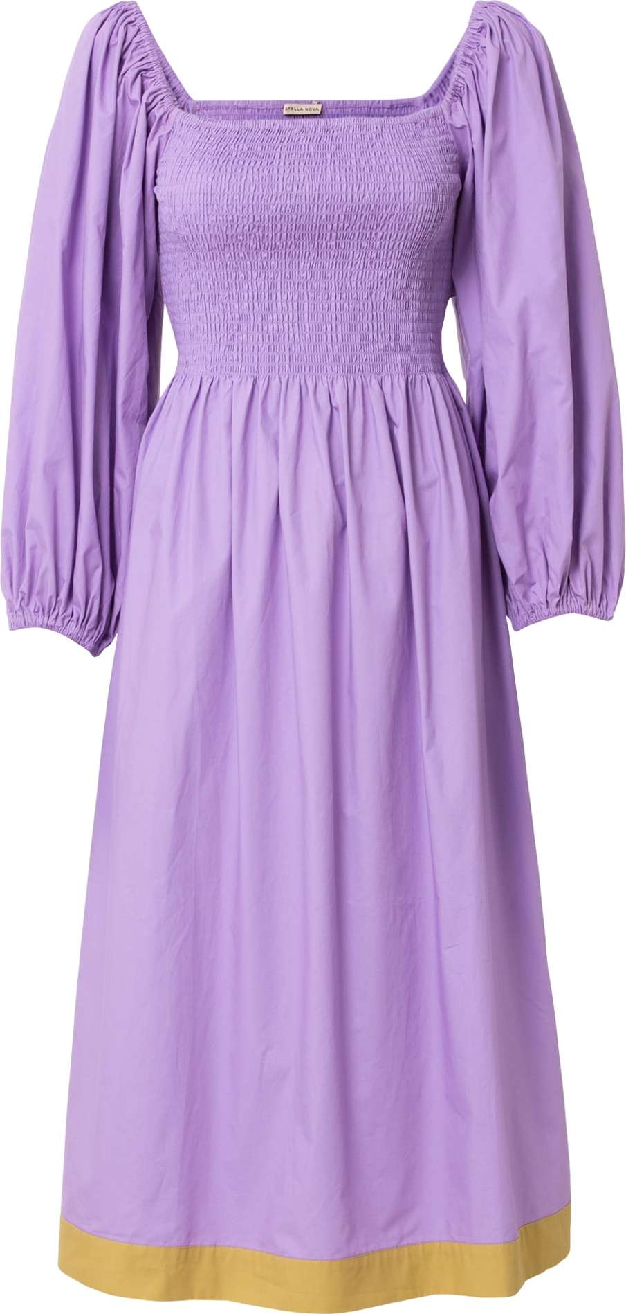 Stella Nova Letní šaty 'Vala' hořčicová / fialová