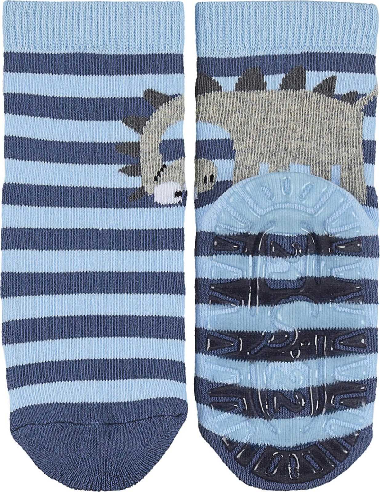 STERNTALER Ponožky marine modrá / nebeská modř / šedý melír