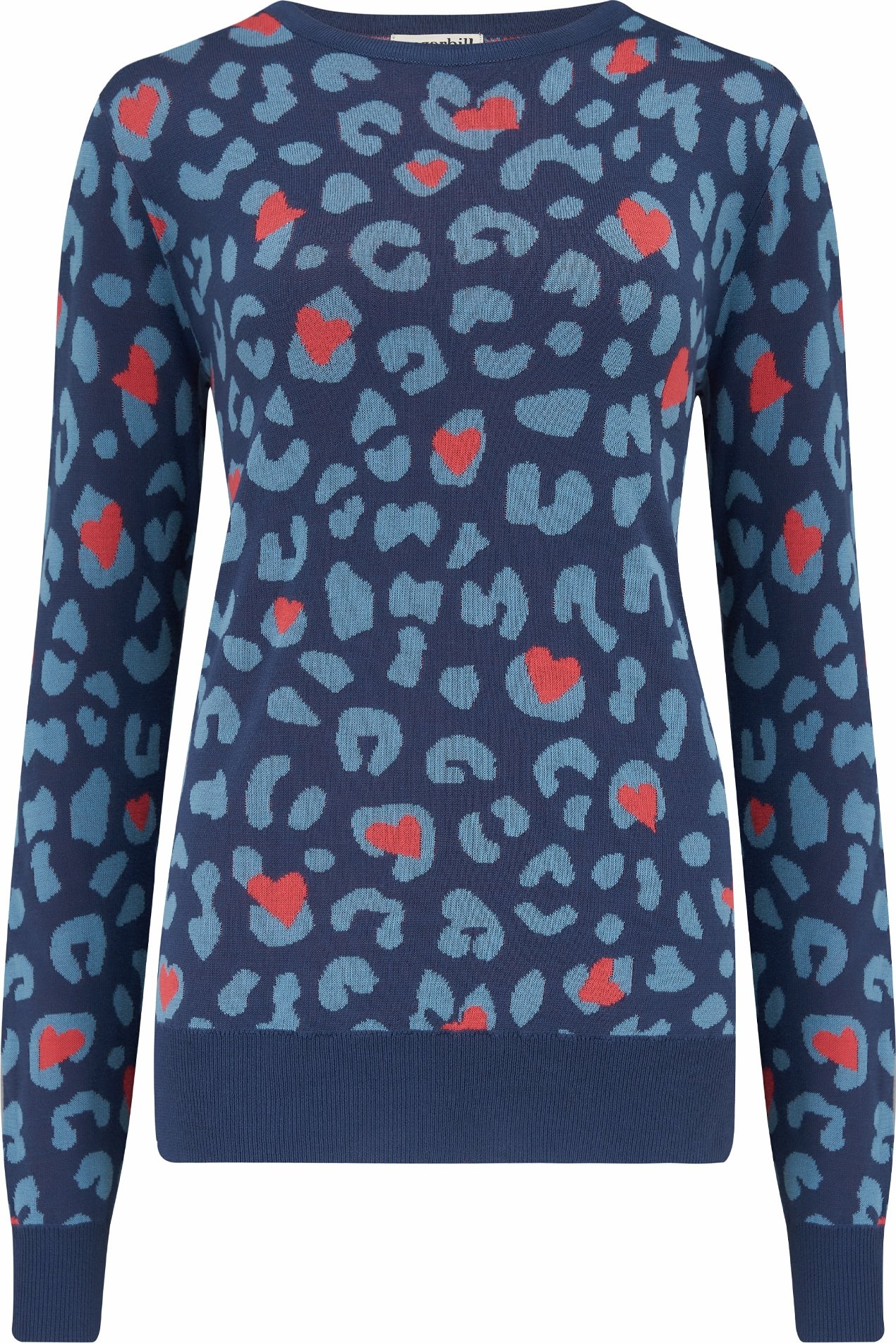 Sugarhill Brighton Svetr modrá / světlemodrá / červená