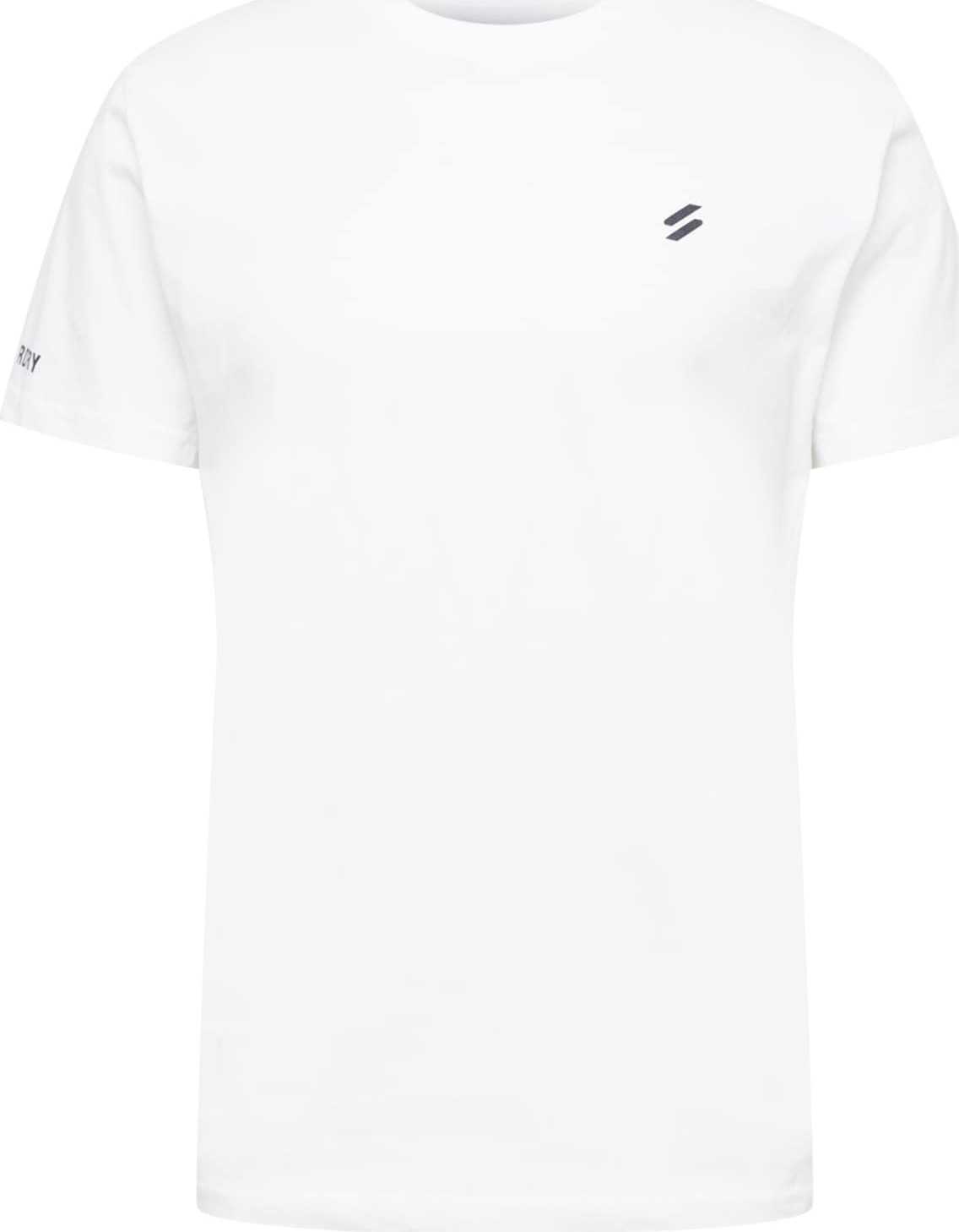 Superdry Funkční tričko tmavě šedá / bílá