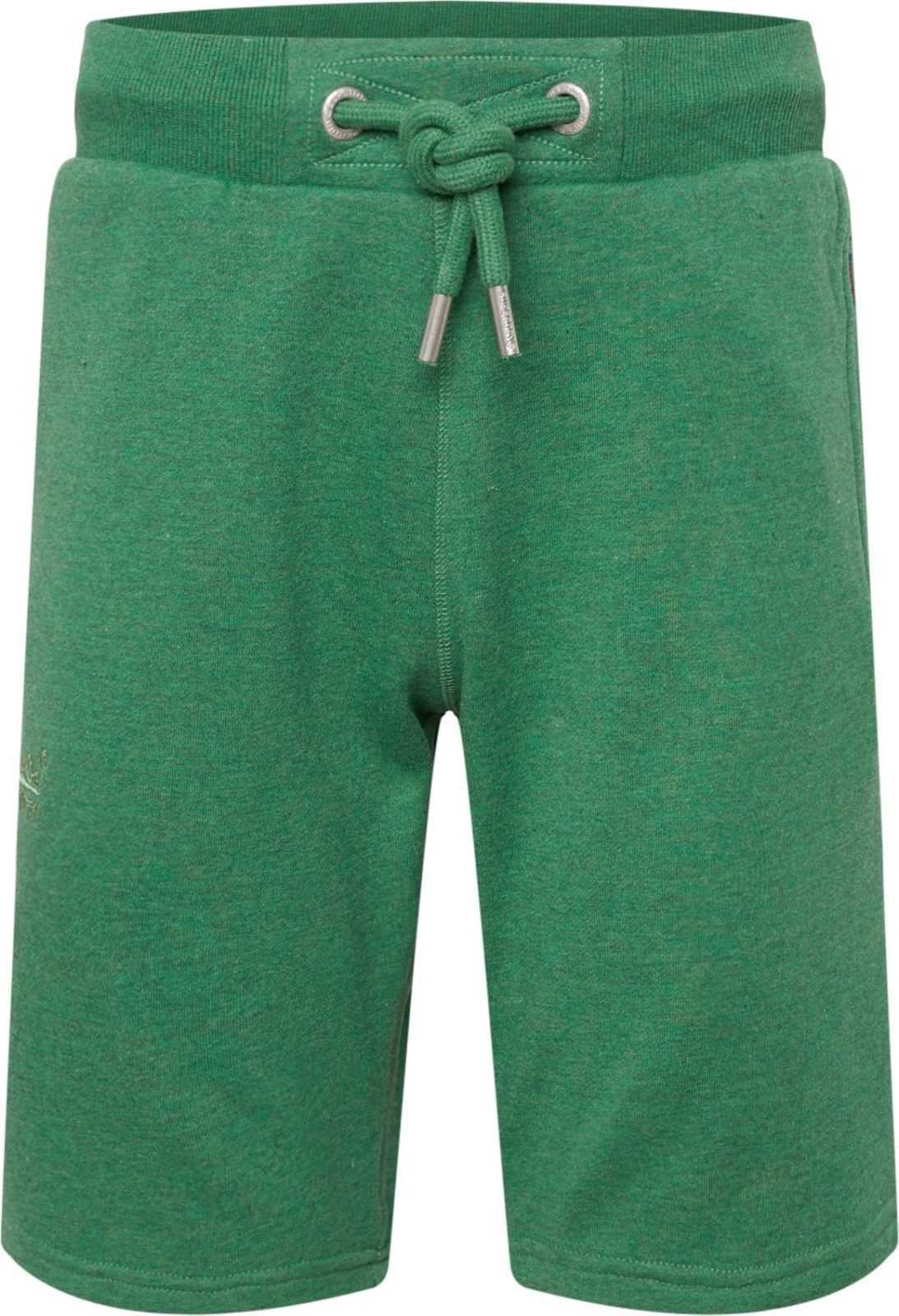 Superdry Kalhoty trávově zelená