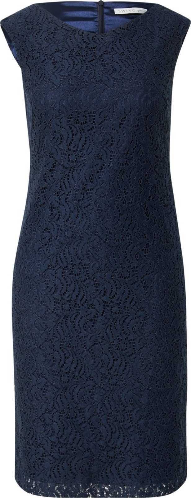 SWING Koktejlové šaty tmavě modrá