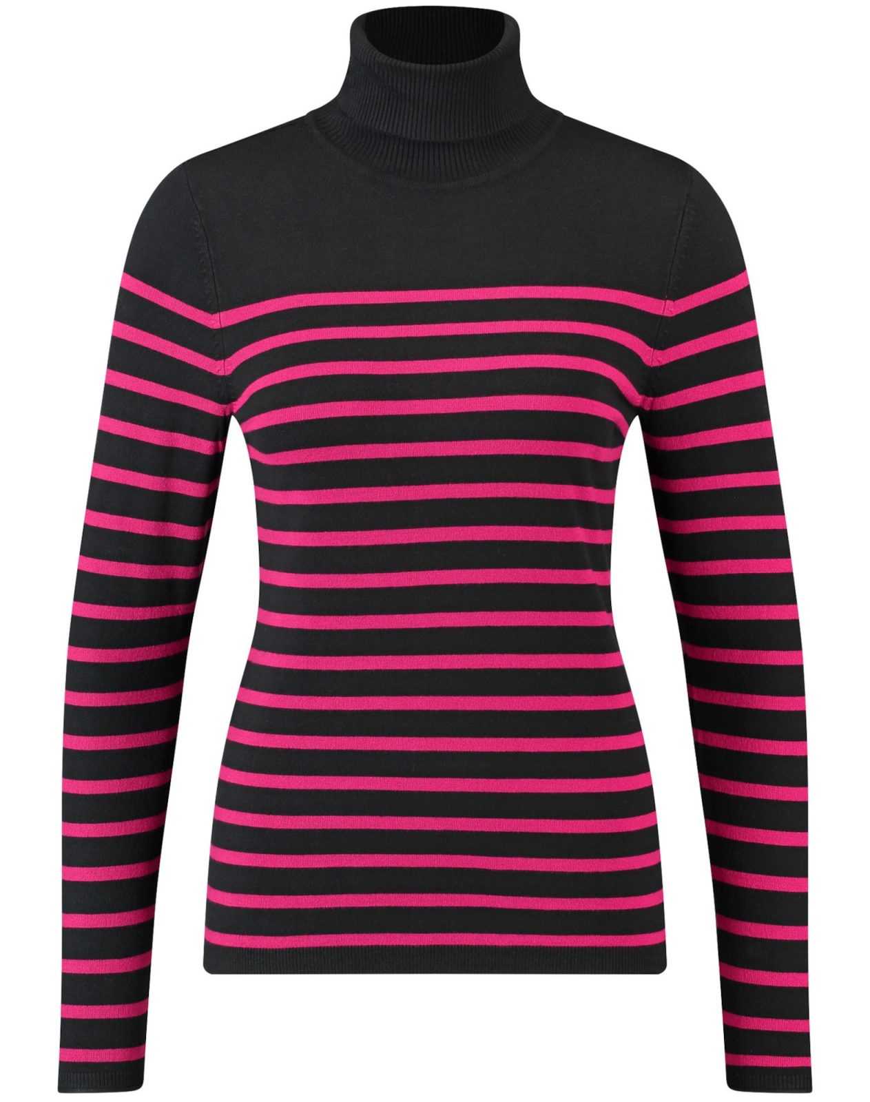 TAIFUN Svetr pink / černá