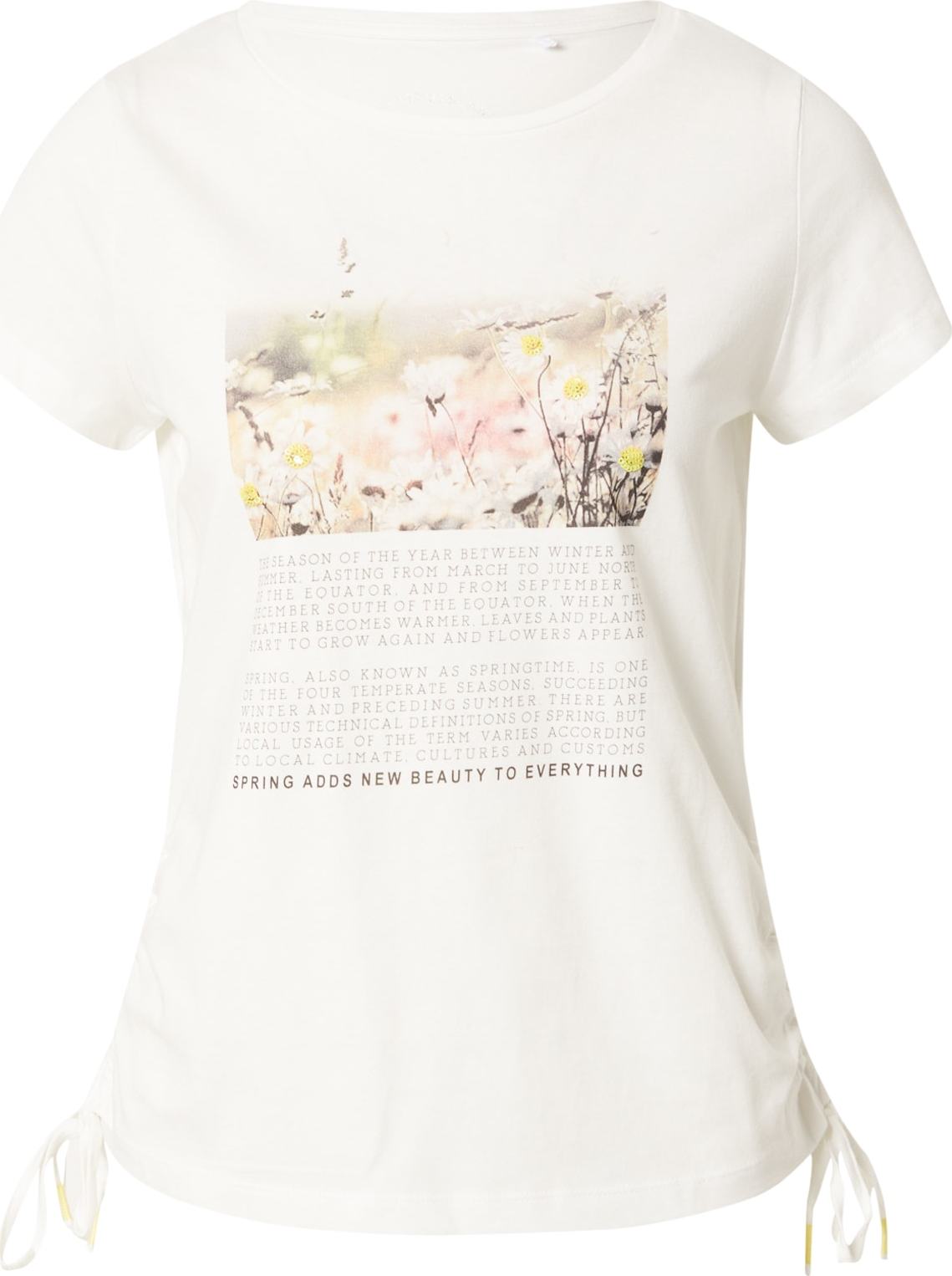 TAIFUN Tričko žlutá / khaki / světle růžová / offwhite