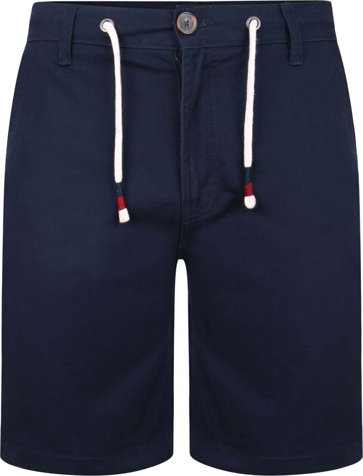 Threadbare Kalhoty 'Seacliffe' tmavě modrá / ohnivá červená / bílá