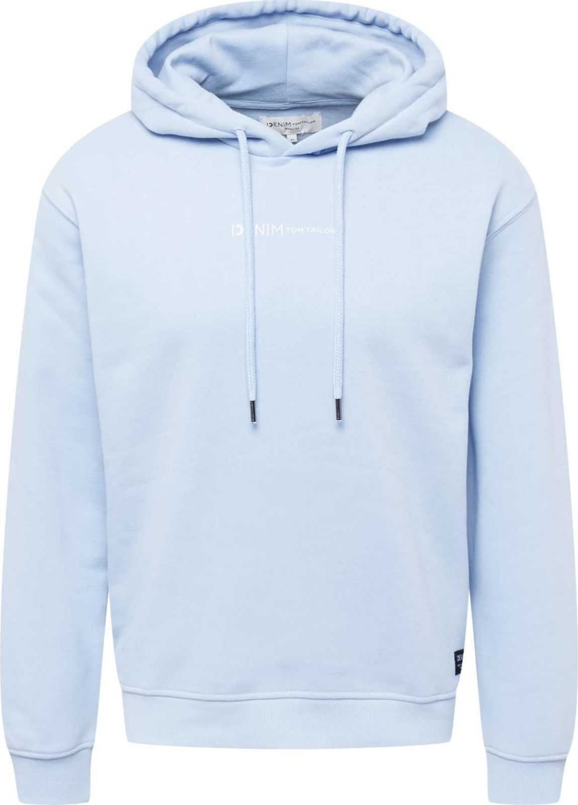 TOM TAILOR DENIM Mikina světlemodrá