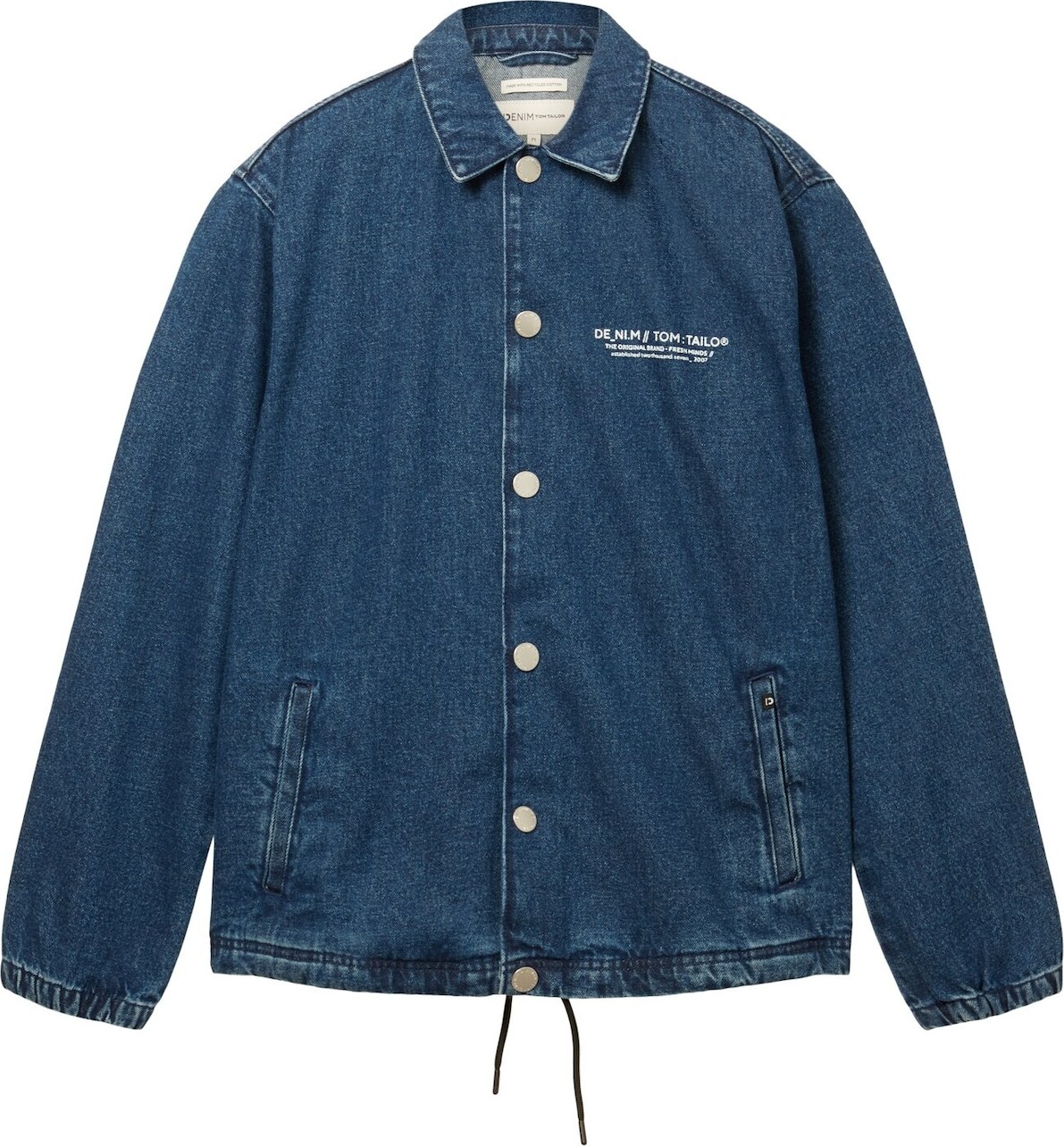 TOM TAILOR DENIM Přechodná bunda modrá džínovina