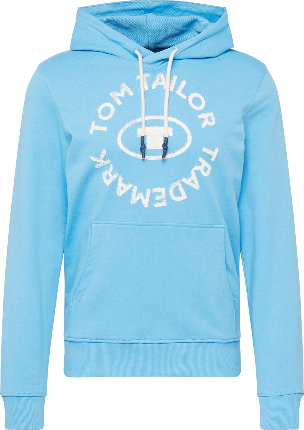 TOM TAILOR Mikina nebeská modř / bílá