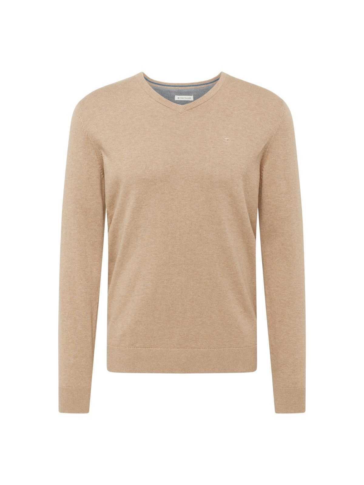 TOM TAILOR Svetr hnědý melír