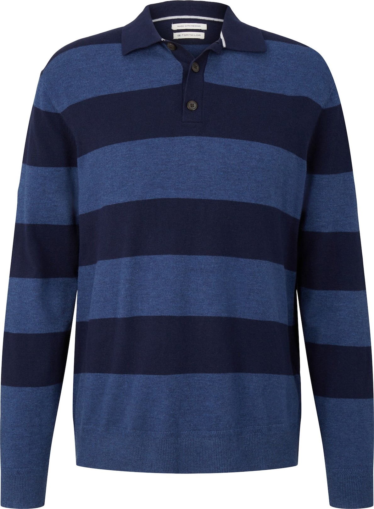 TOM TAILOR Svetr námořnická modř / kouřově modrá