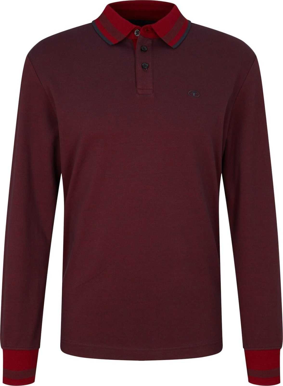 TOM TAILOR Tričko námořnická modř / červená / tmavě červená