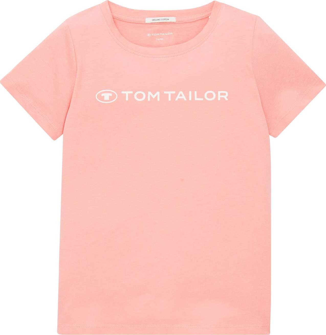 TOM TAILOR Tričko světle růžová / bílá