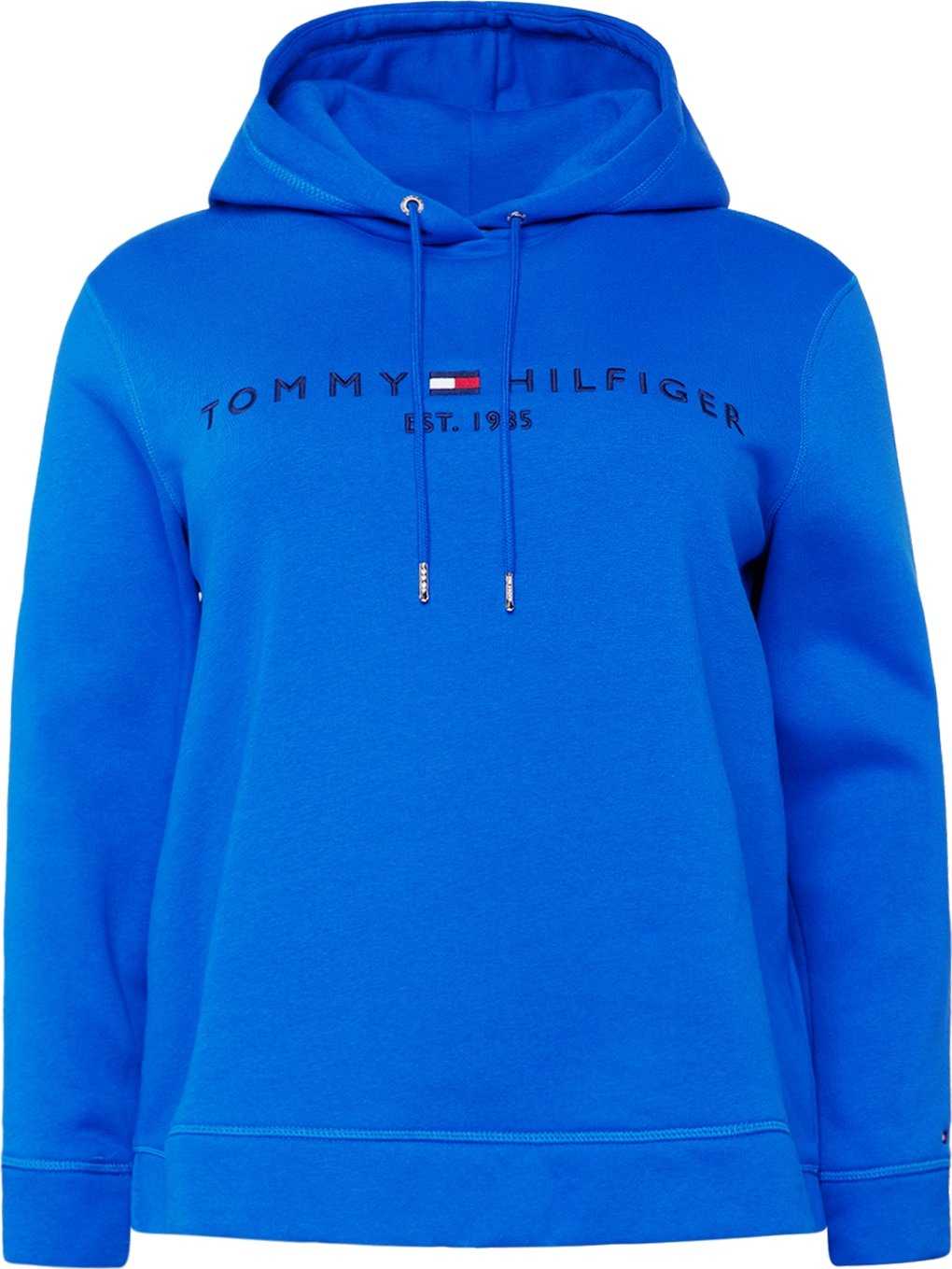 Tommy Hilfiger Curve Mikina námořnická modř / královská modrá / červená / bílá