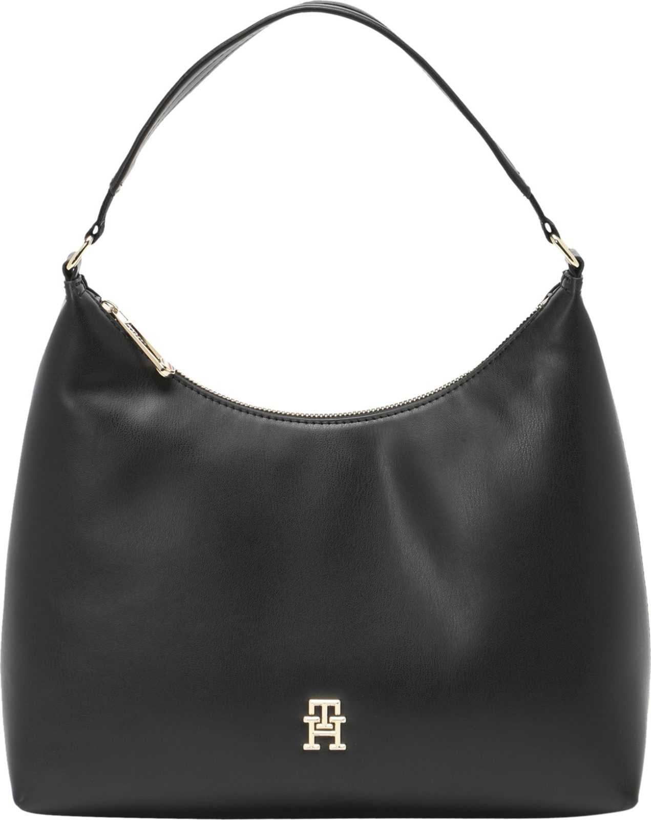 TOMMY HILFIGER Taška přes rameno zlatá / černá