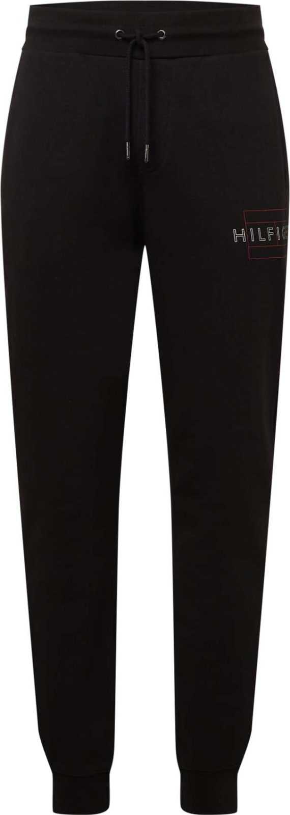 TOMMY HILFIGER Kalhoty červená / černá / bílá