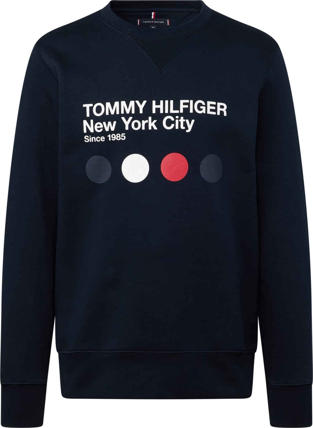 TOMMY HILFIGER Mikina 'Metro' noční modrá / červená / bílá