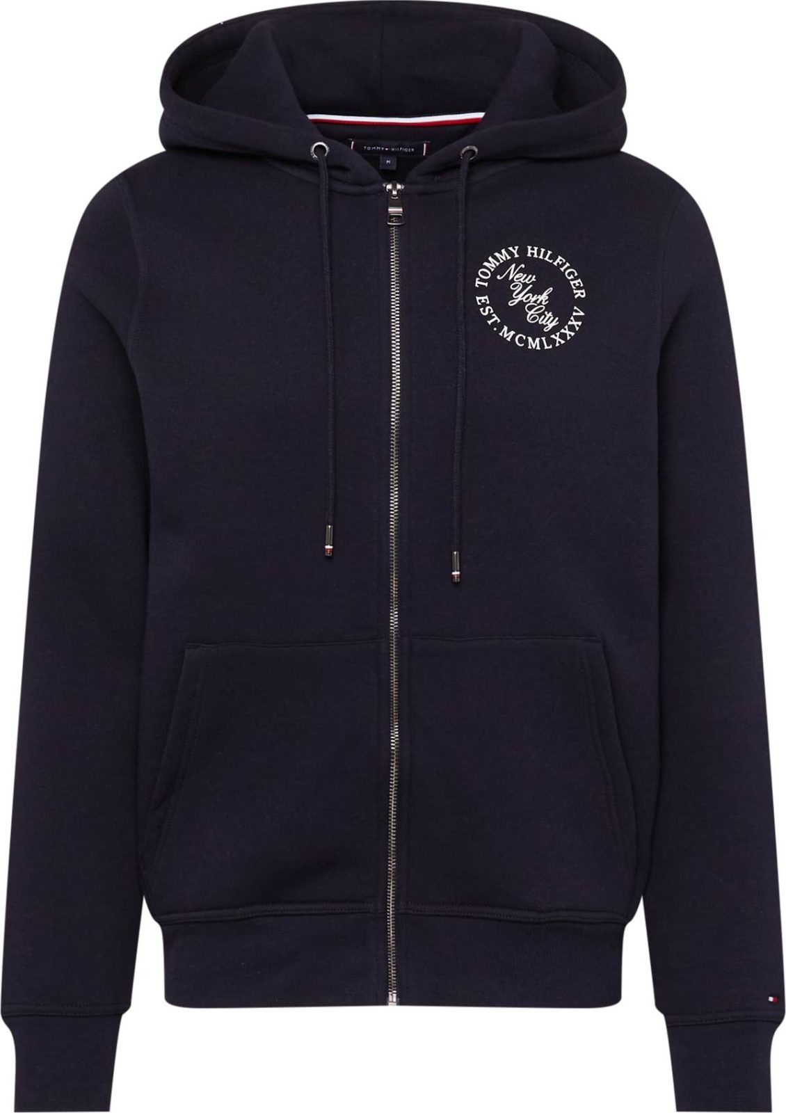 TOMMY HILFIGER Mikina noční modrá / bílá