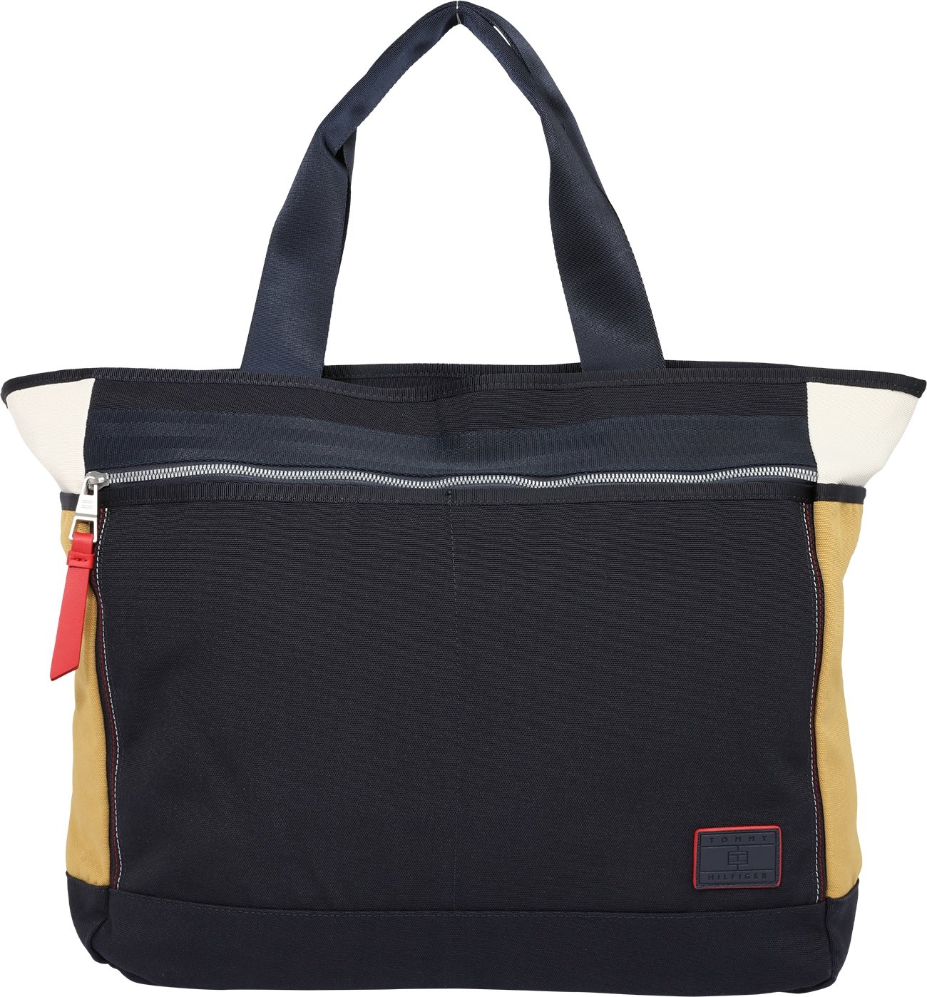 TOMMY HILFIGER Nákupní taška 'Surplus' noční modrá / žlutá / bílá