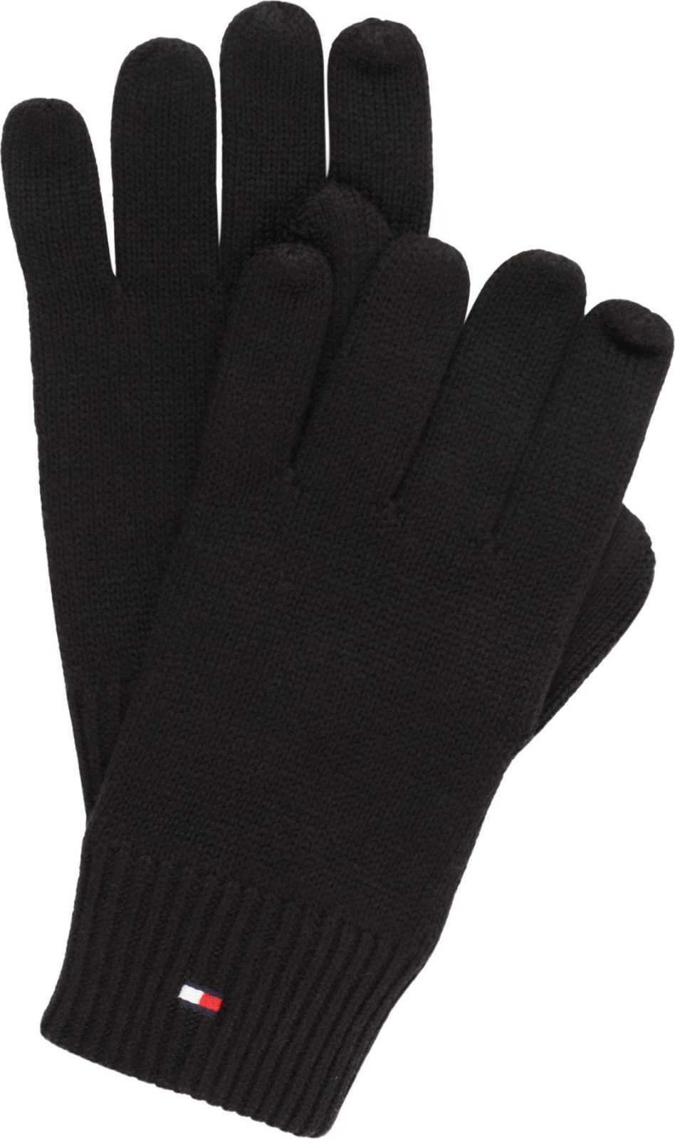 TOMMY HILFIGER Prstové rukavice černá