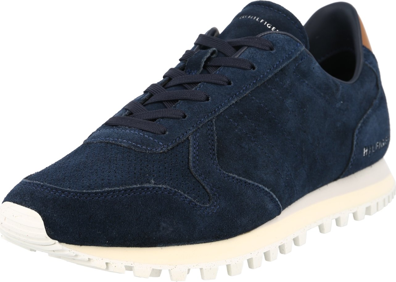 TOMMY HILFIGER Tenisky marine modrá / karamelová