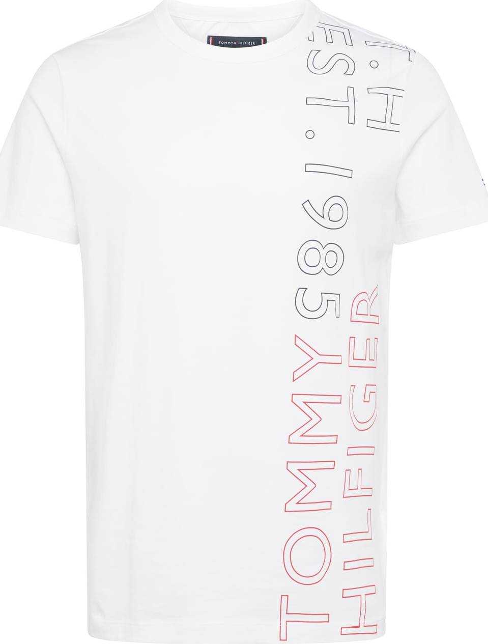 TOMMY HILFIGER Tričko námořnická modř / červená / bílá