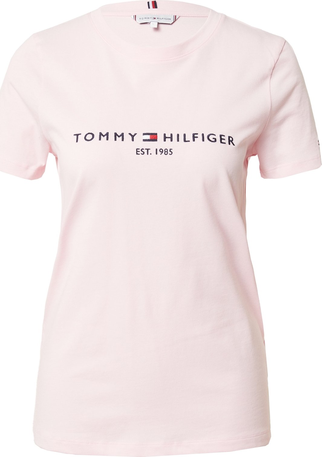 TOMMY HILFIGER Tričko námořnická modř / pastelově růžová / červená / bílá