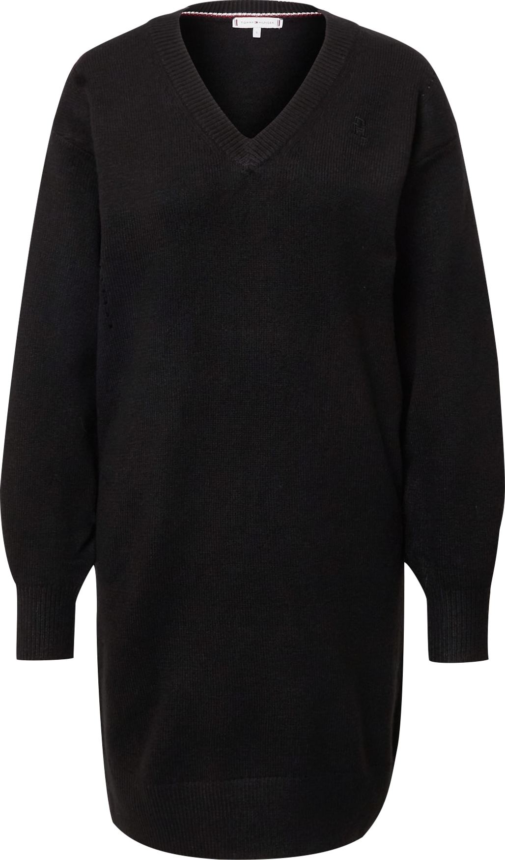 TOMMY HILFIGER Úpletové šaty černá