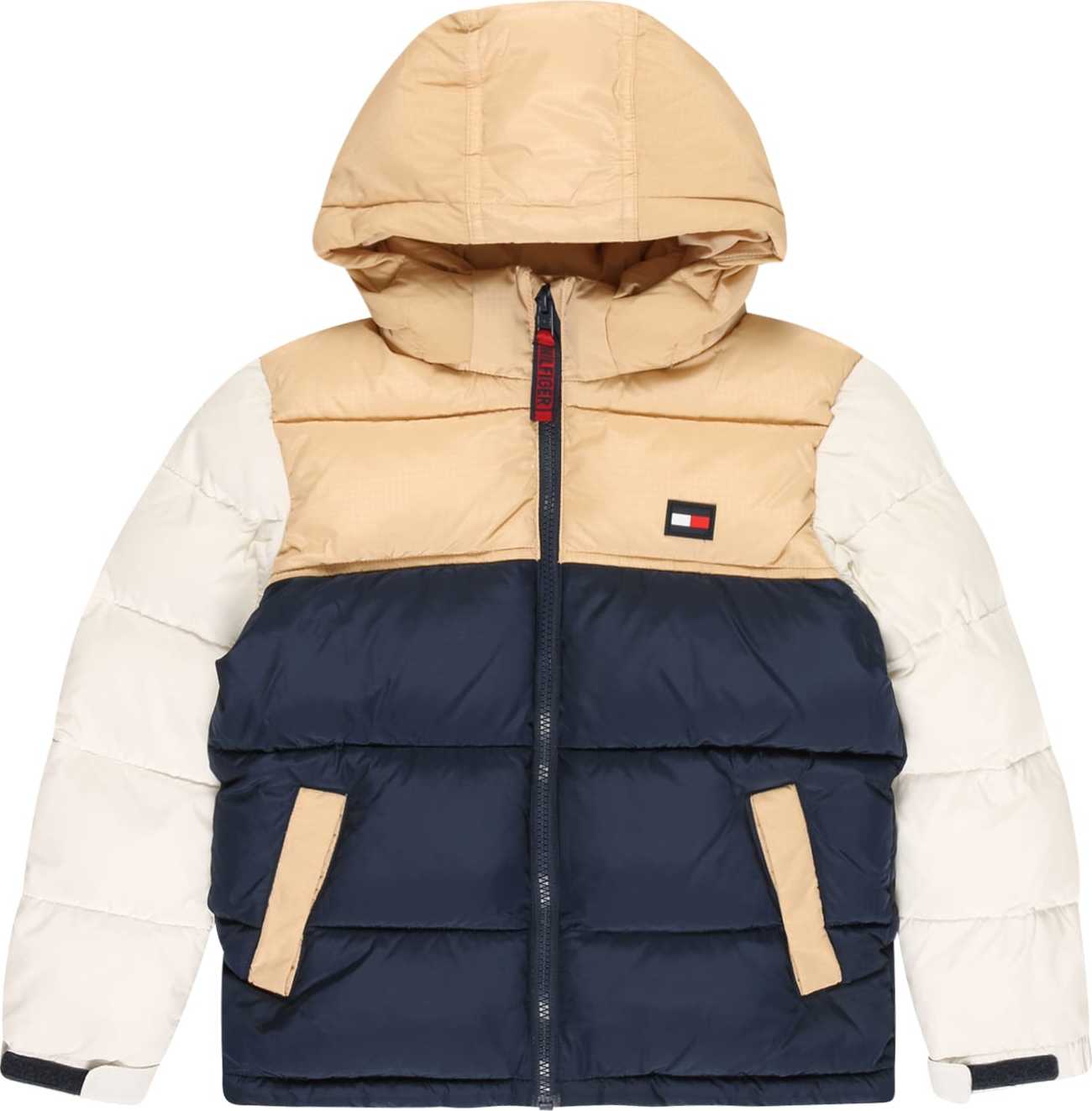 TOMMY HILFIGER Zimní bunda 'ALASKA' krémová / písková / námořnická modř