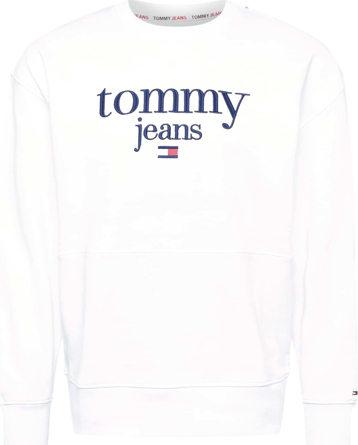 Tommy Jeans Mikina marine modrá / bílá