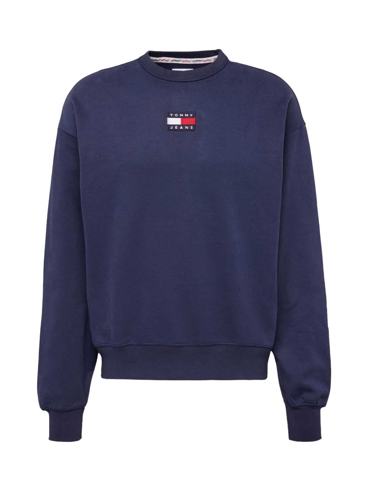 Tommy Jeans Mikina tmavě modrá / červená / bílá