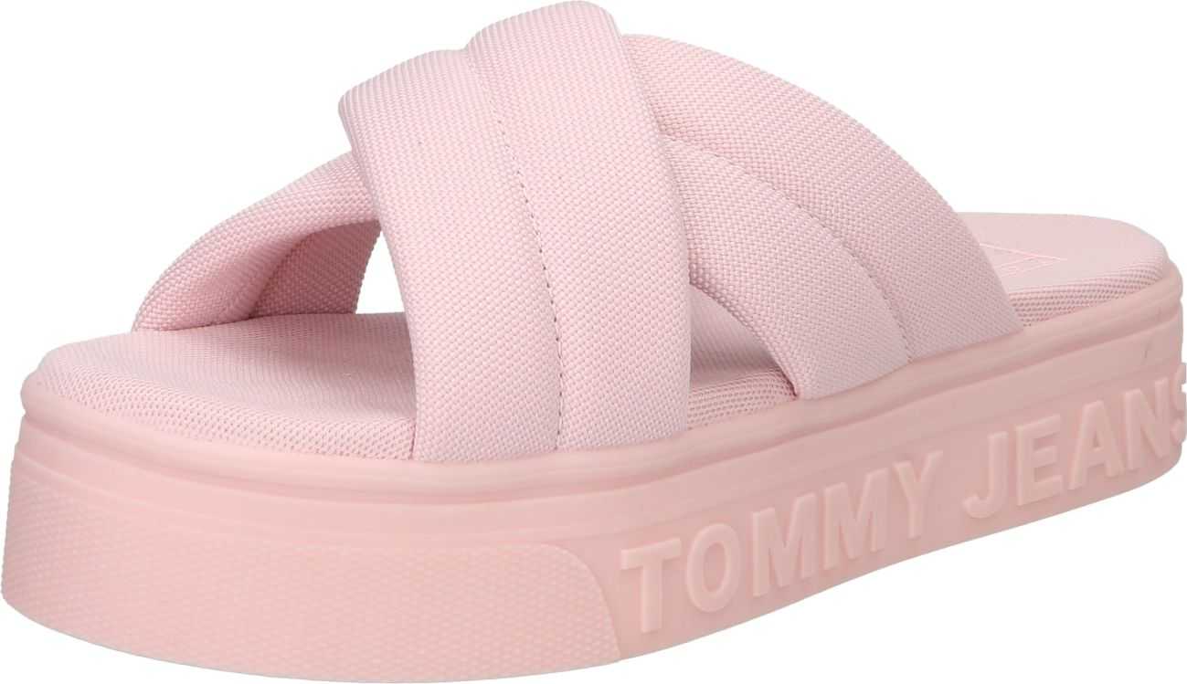 Tommy Jeans Pantofle světle růžová
