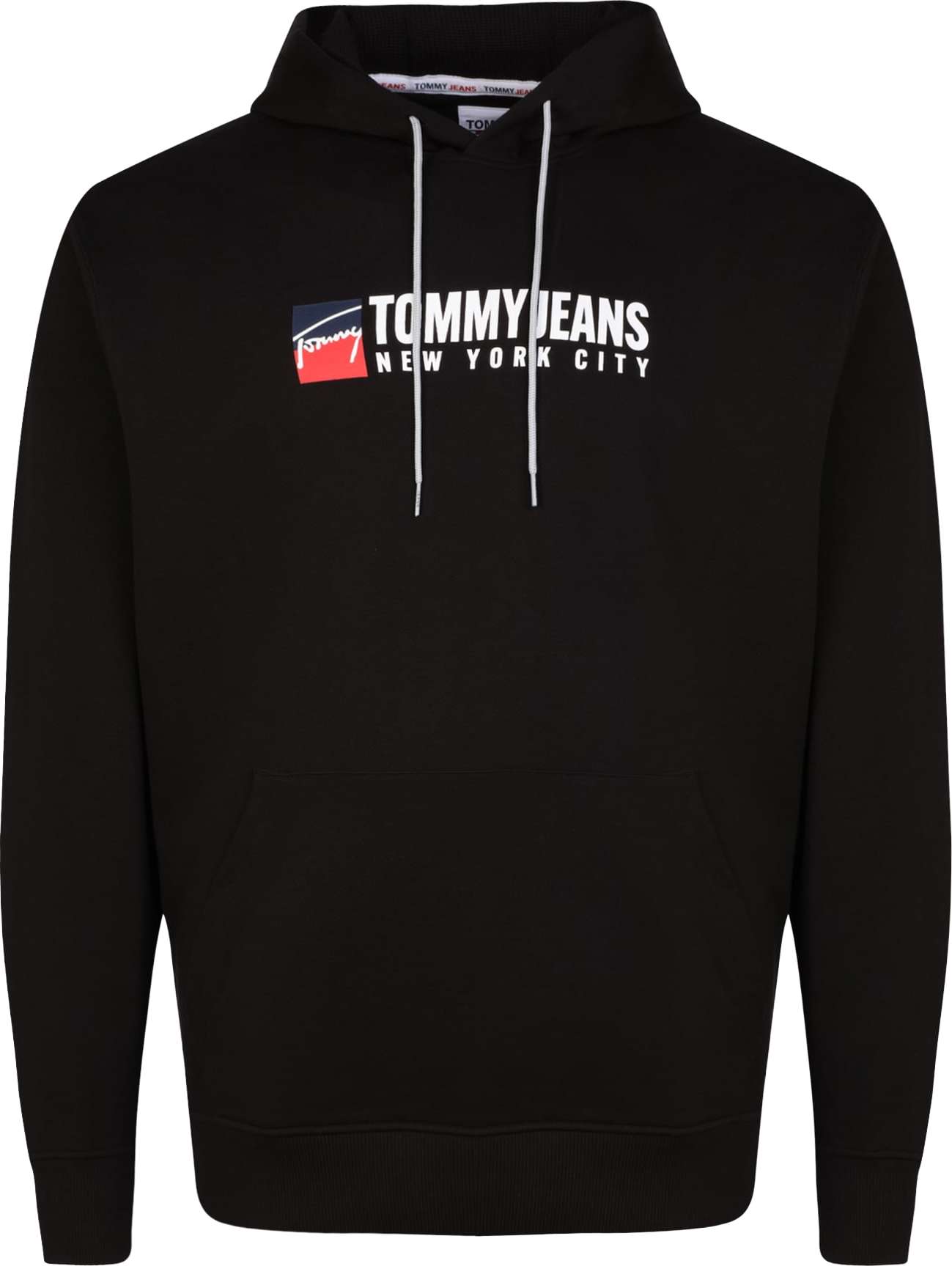 Tommy Jeans Plus Mikina námořnická modř / jasně červená / černá / bílá