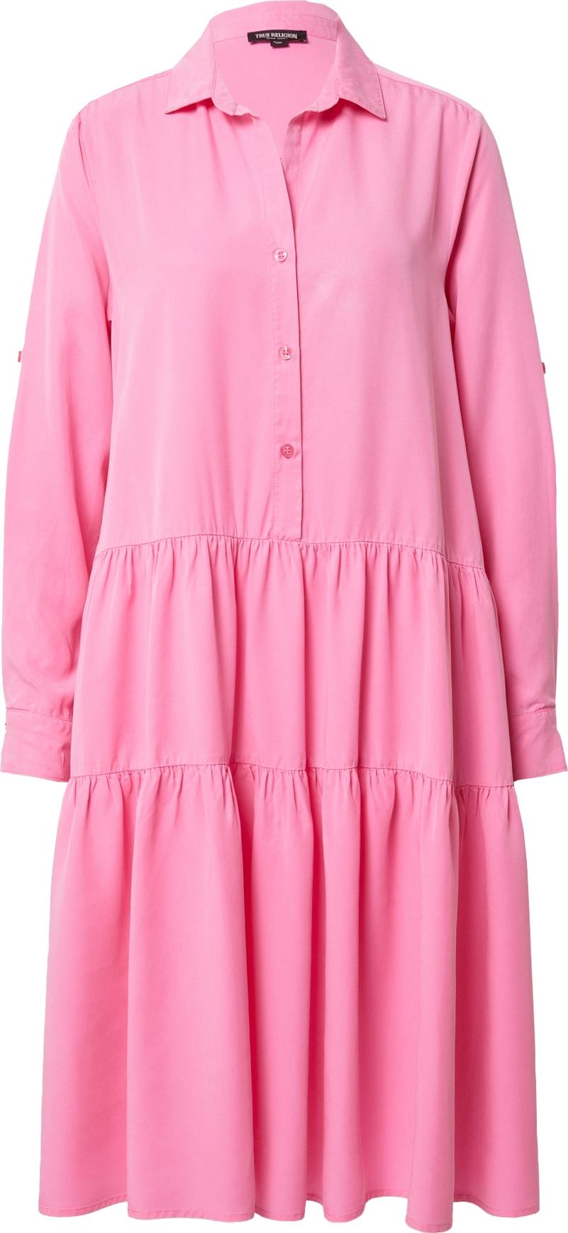 True Religion Košilové šaty světle růžová