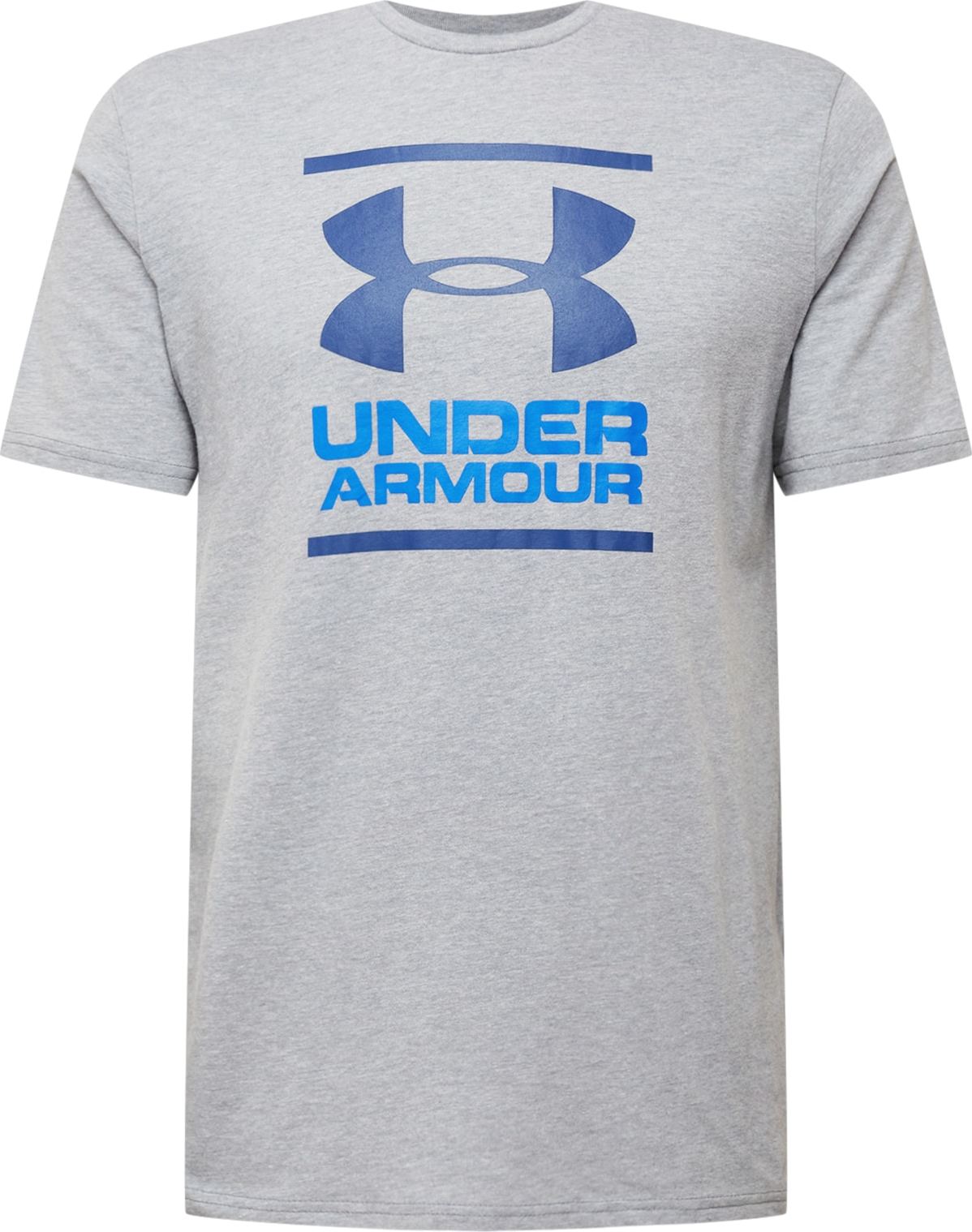 UNDER ARMOUR Funkční tričko 'Foundation' modrá / královská modrá / šedý melír