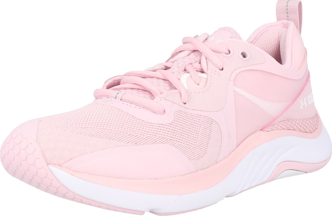 UNDER ARMOUR Sportovní boty 'Omnia' pastelově růžová / bílá