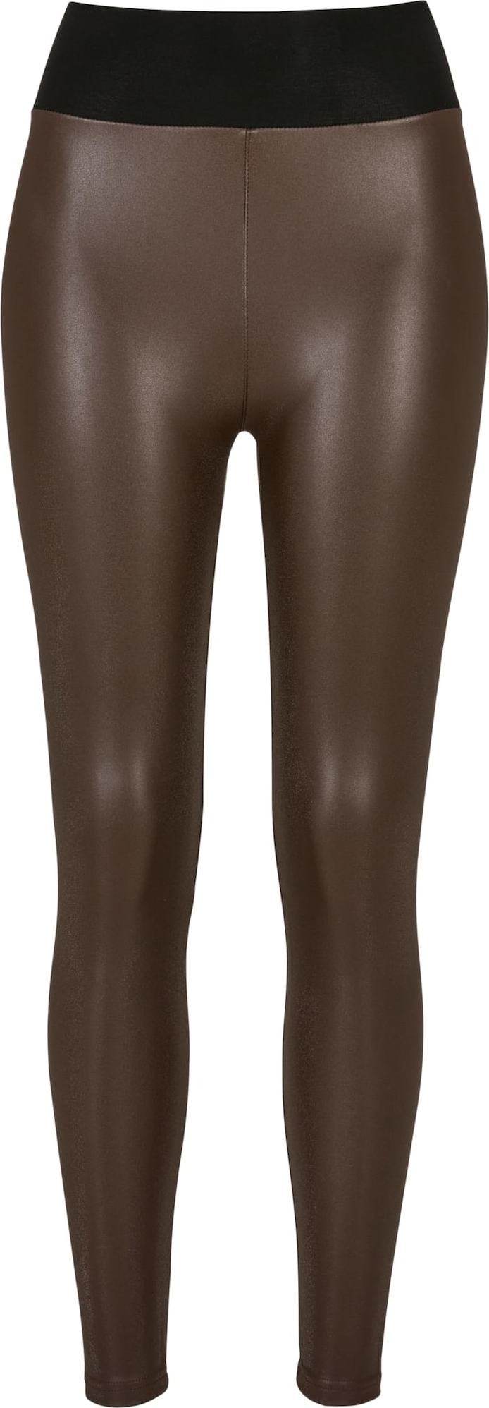 Urban Classics Legíny tmavě hnědá / černá